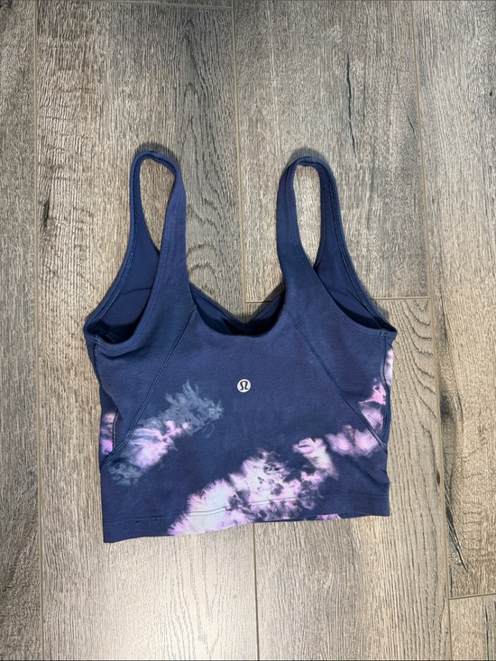 lululemon athletica Other - lululemon athletica Navy with Pink Tie-Dye Crop Workout Bra
